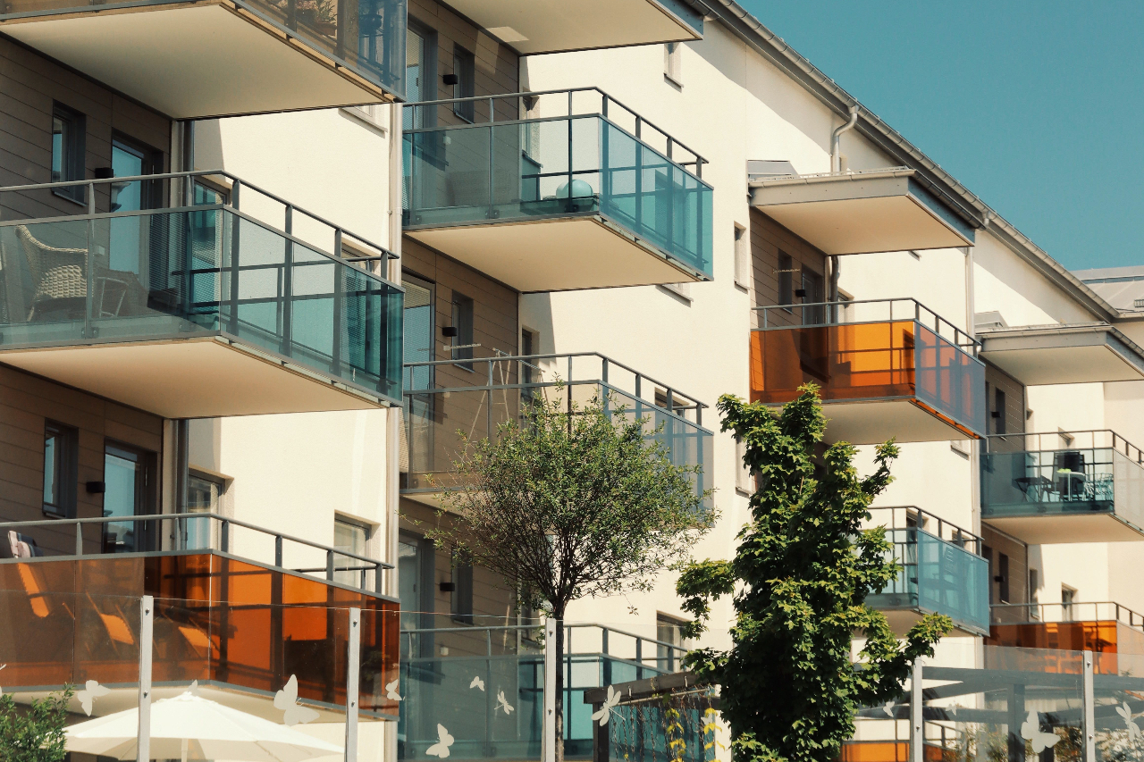 Apartment building with balconies managed by Regency Estate Management